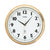 AMS Funk-Wanduhr F5963 Wanduhr Messing • Funk-Automatikstellung • Mineralglas