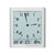 AMS Funk-Wand/ Wanduhr F5898 Wanduhr Silber • Funk-Zeitabgleich • Analog und Digital