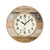 AMS Oslo F5975 Wanduhr Braun • Funkuhrwerk • Landhausstil