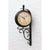 AMS Siesta F5961 Funk-Wanduhr Braun • Drehbares Metallgehäuse • Temperaturanzeige
