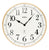 AMS Oxford F5607 Wanduhr Messing • Funk-Uhrwerk • Gewölbtes Mineralglas