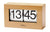 AMS 1175/18 Tischuhr Buche • Massivholz-Gehäuse • 24-Stunden-Anzeige