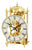 AMS Skelett-Tischuhr 1183 Tischuhr Gold • 14-Tage-Schlagwerk • Offenliegendes Uhrwerk