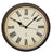 AMS Villach F5977 Wanduhr Braun • Funk-Uhrwerk • Mineralglasabdeckung