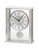 AMS Biel F5190 Tischuhr Silber • Funkwerk mit Pendel • Mineralglas
