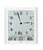 AMS Funk-Wanduhr F5896 Wanduhr Weiß • Analoge und digitale Anzeige • Auch als Wanduhr nutzbar