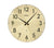 AMS Funk-Wanduhr F5974 Wanduhr Gold • Funkuhrwerk • Gewölbtes Mineralglas