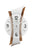 AMS Quarz-Wanduhr W9401 Wanduhr Silber/Braun • Metallauflage auf Holzstruktur • Made in Germany