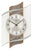 AMS Heidelberg F5518 Wanduhr Nussbaum • Funk-Uhrwerk • Made in Germany