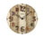 AMS Vintage W9423 Wanduhr Braun • Gewölbtes Mineralglas • Vintage-Design