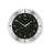 AMS Tauplitz II F5849 Wanduhr Schwarz • Funkuhrwerk • Facettiertes Mineralglas