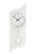 AMS 7436 Wanduhr Silber • Quarz-Pendelwerk • Modernes Design