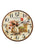 AMS Flowers W9466 Wanduhr Bunt • Bedrucktes Mineralglas • Vintagedesign