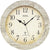 AMS Funk-Wanduhr F5561 Wanduhr Weiß-Grau • Funk-Automatikzeit • Mineralglas-Schutz