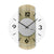 AMS W9706 Wanduhr Sonoma-Eiche • Quarzwerk • Mineralglas facettiert
