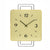 AMS W9691 Wanduhr Messing • Metall-Design • Quarzwerk