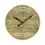 AMS W9701 Wanduhr Holz-Optik Anthrazit • Quarzwerk • Metallziffern & Indices