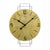 AMS Quarz-Wanduhr W9689 Wanduhr Messingantik • Metall-Design • Quarzwerk