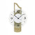 AMS W9681 Wanduhr Sonoma • Mineralglas facettiert • Holzgehäuse mit Aluminium-Auflage