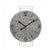 AMS W9688 Wanduhr Grau • Quarzwerk • Metall-Design