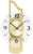 AMS W9679 Wanduhr Messing • Holzgehäuse mit Messingauflage • Facettiertes Mineralglas