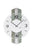 AMS W9677 Wanduhr Holzdekor • Mineralglas facettiert • Silberantik-Optik