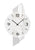 AMS Quarz-Wanduhr W9670 Wanduhr Aluminium • Mineralglas facettiert • Holzgehäuse mit Alu-Auflage