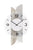 AMS W9668 Wanduhr Betonstruktur • Mineralglas facettiert • Holzgehäuse mit Aluminium