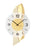 AMS W9669 Wanduhr Messing • Holzgehäuse mit Messing-Auflage • Facettiertes Mineralglas