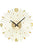 AMS W9653 Wanduhr Gold • Quarzwerk • Metallstäbe