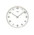 AMS W9658 Wanduhr Vernickelt • Quarzwerk • Mineralglas