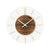 AMS W9661 Wanduhr Holz • Mineralglas mit Aluminiummarkierungen • Quarzwerk