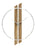 AMS W9606 Wanduhr Nussbaum • Quarzwerk • Aluminium-Frontreif