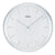 AMS W9540 Wanduhr Silber • Gewölbtes Mineralglas • Aluminium Frontring