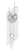 AMS F5200 Wanduhr Silber • Funk-Pendelwerk • Mineralglas
