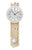 AMS F5214Q Wanduhr Sonoma/Aluminium • Quarz-Pendelwerk • Mineralglas