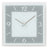 AMS W9573 Wanduhr Blaugrau • Schleichendes Quarzwerk • Facettiertes Spiegelglas