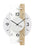 AMS W9557 Wanduhr Weiß/Sonoma • Quarzwerk • Bedrucktes Mineralglas