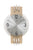 AMS W9228 Wanduhr Silber • Facettiertes Mineralglas • Aluminium-Zifferblatt