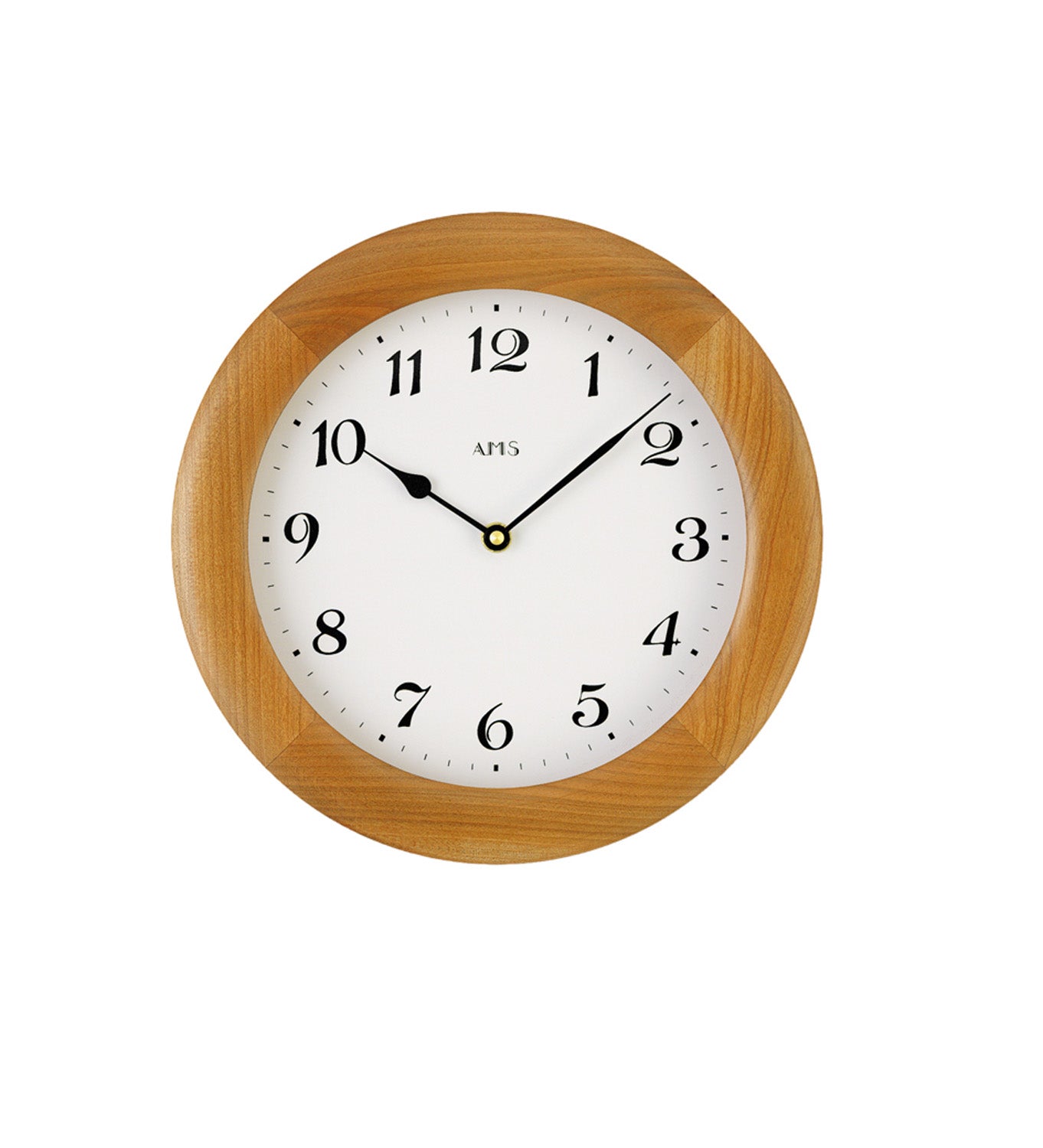AMS W929/9 Wanduhr Kirschbaum • Quarzwerk • Mineralglas