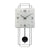 AMS W7500 Wanduhr Aluminium • Quarz-Pendelwerk • Holzgehäuse mit Metall-Design