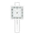 AMS W7504 Wanduhr Silber • Quarz-Pendelwerk • Metall-Design mit Mineralglas
