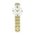 AMS W7507 Wanduhr Messing • Quarz-Pendelwerk • Facettiertes Mineralglas