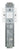 AMS W7472 Wanduhr Alu/Stein • Quarz-Pendelwerk • Satiniertes Glas