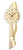 AMS W7477 Wanduhr Messing/Aluminium • Quarz-Pendelwerk • Facettiertes Mineralglas