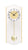 AMS W7479 Wanduhr Messing • Quarz-Pendelwerk • Mineralglas