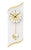 AMS Quarz-Pendeluhr W7437 Wanduhr Messing • Quarz-Pendelwerk • Mineralglas