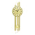 AMS F5329 Wanduhr Messing-Auflage • Funk-Pendelwerk • Mineralglas