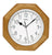 AMS F5512Q Wanduhr Eiche • Massivholzgehäuse • Mineralglas