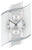AMS F5516Q Wanduhr Naturholz • Facettiertes Mineralglas • Aluminium-Zifferblatt